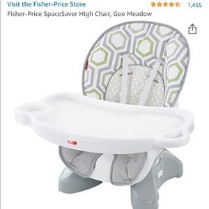 Fisher price space saver high chair geo meadow